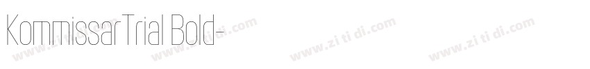 KommissarTrial Bold字体转换